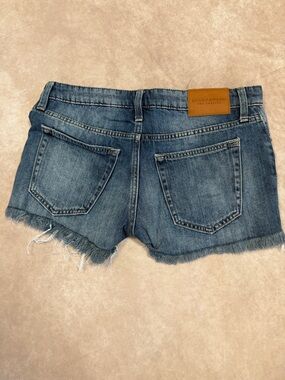 Lucky Brand Distressed Medium Blue Denim Cutoff Shorts
